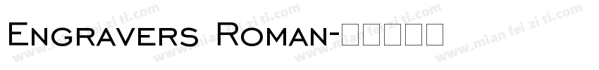 Engravers Roman字体转换